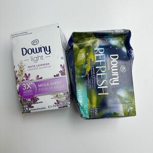 Downy Refresh Dryer Sheets Birch Water 160 Sheets & Lavender 50 sheets